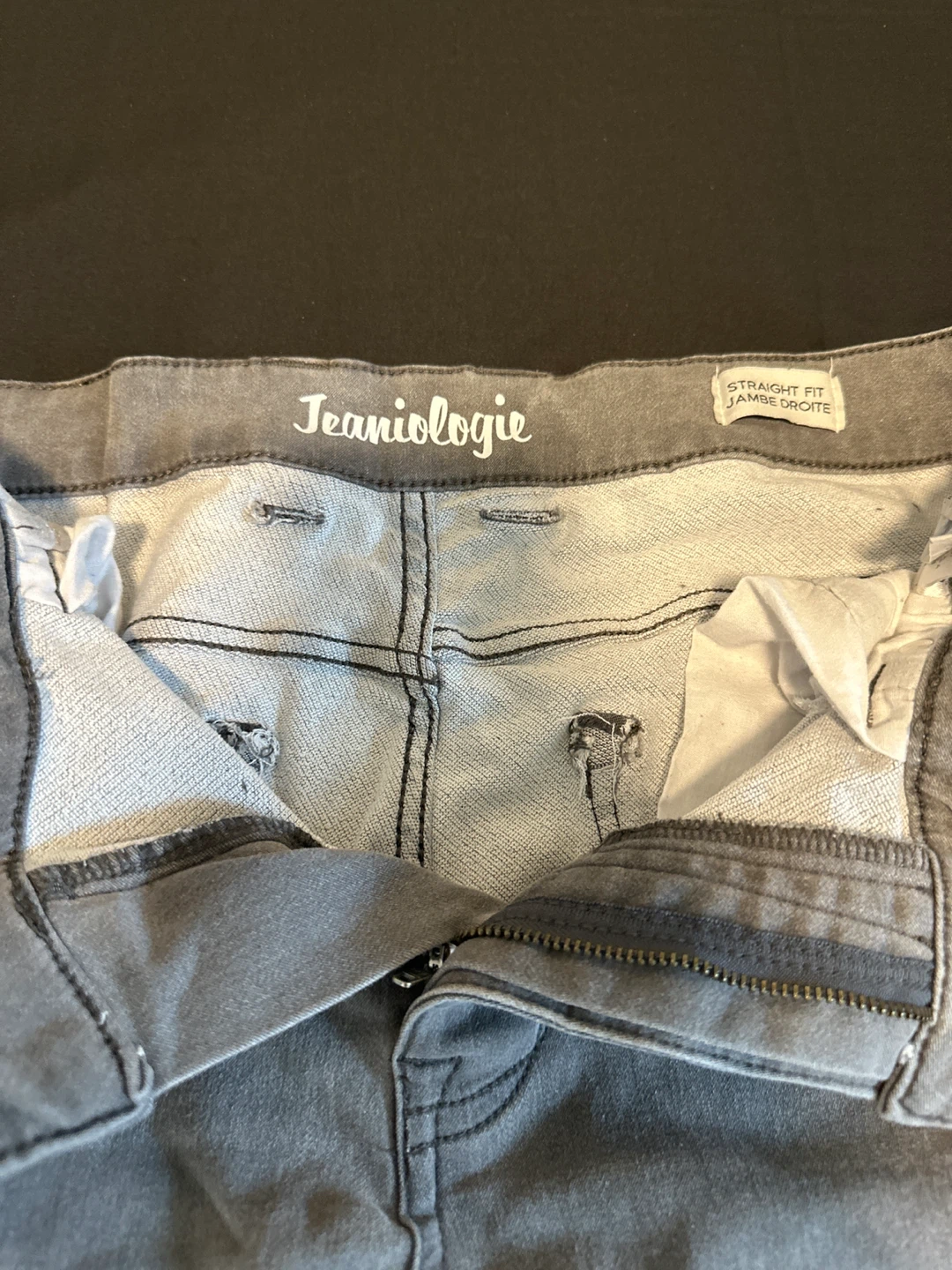 Jeaniologie Grey Straight Fit Jeans - photo 3