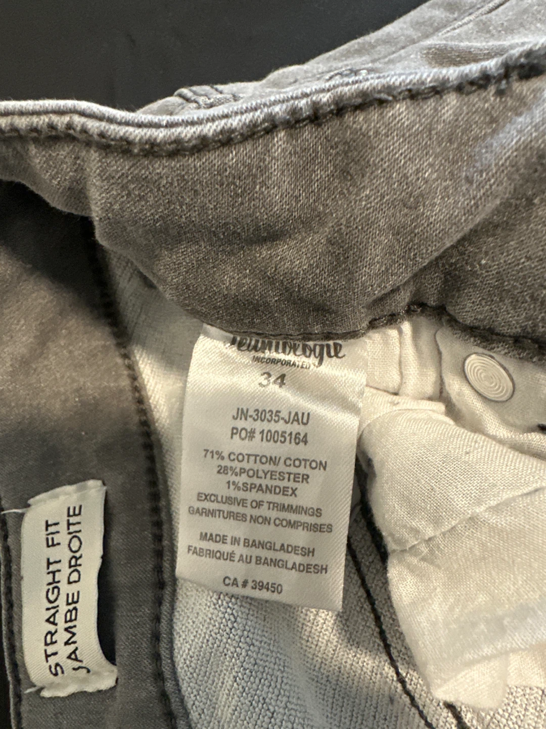 Jeaniologie Grey Straight Fit Jeans - photo 4