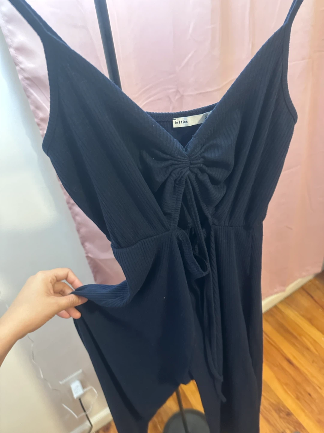 Lefties Navy Blue Ribbed Jumpsuit - photo 5