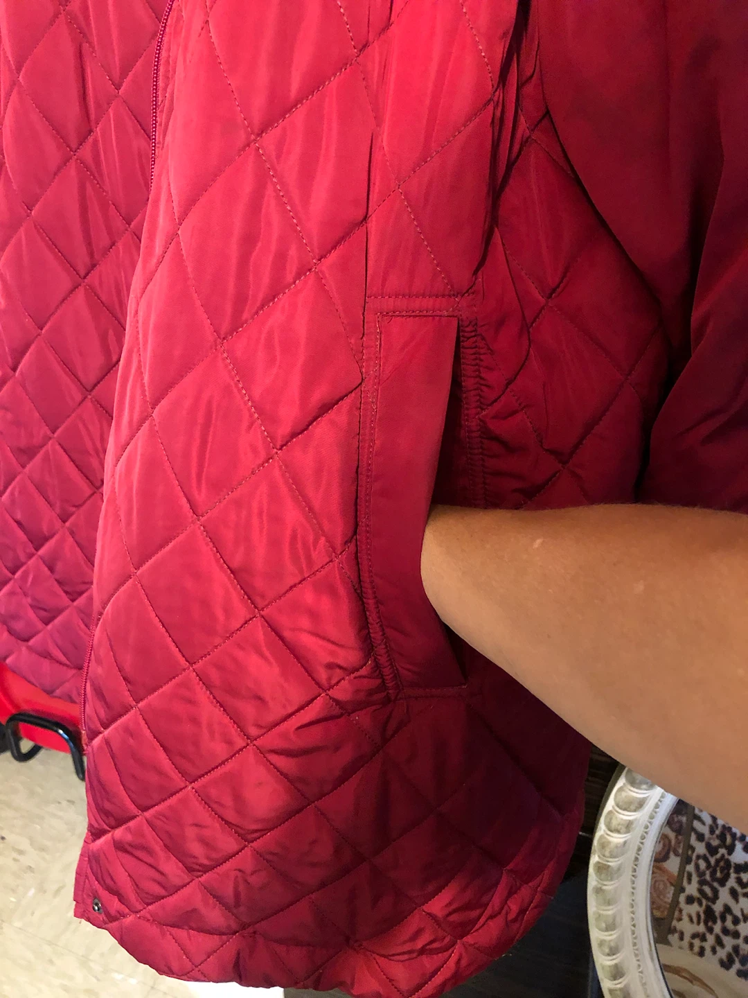 🏈Gallery Woman Red Quilted Jacket🏈 - photo 5