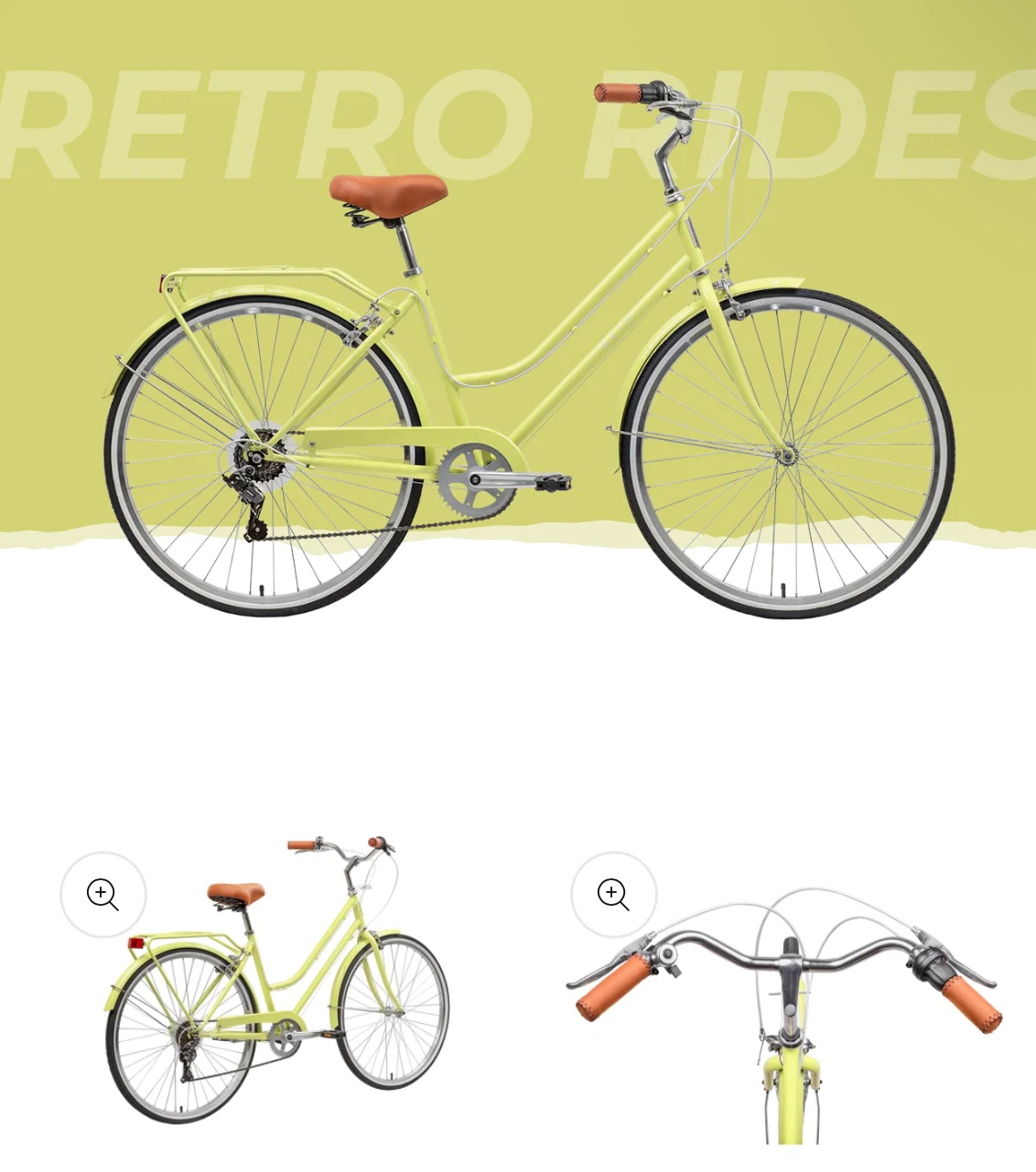 Reid Retro Ladies Bike - Yellow
