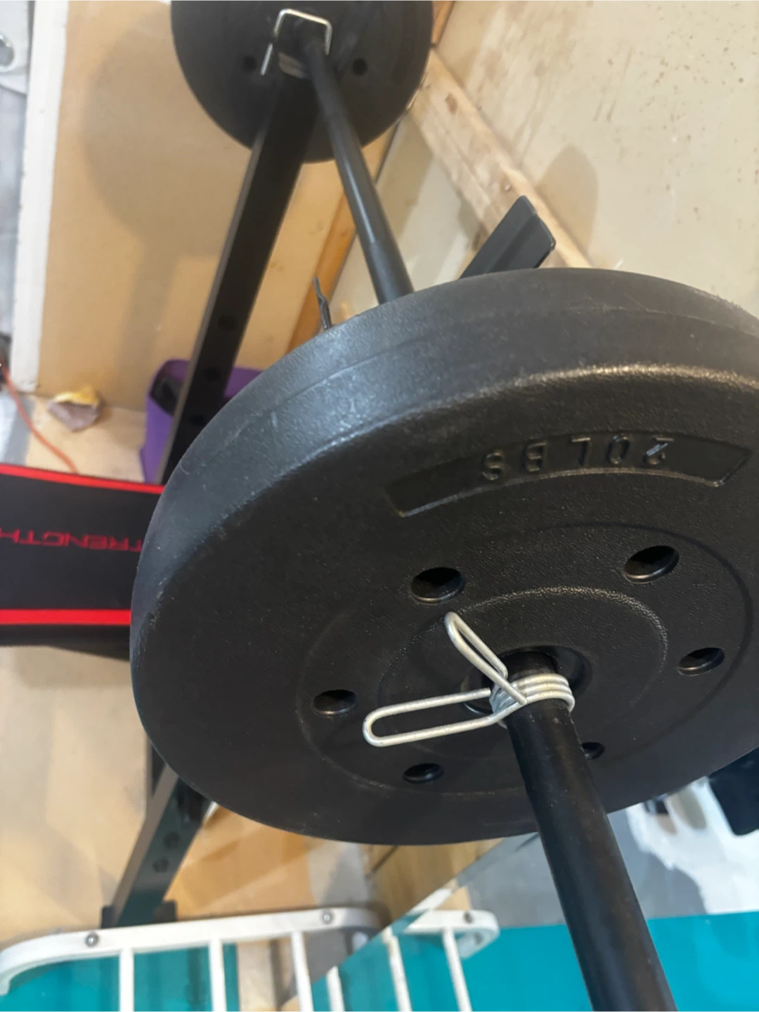 CapStrength Weight Bench with Bar and Weights - photo 2