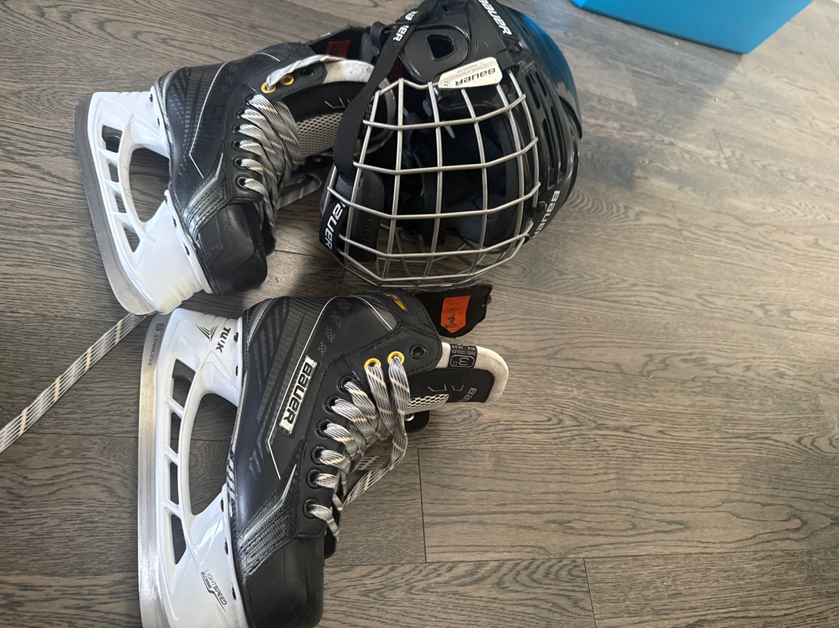 Bauer Hockey Skates and Helmet Set - photo 5