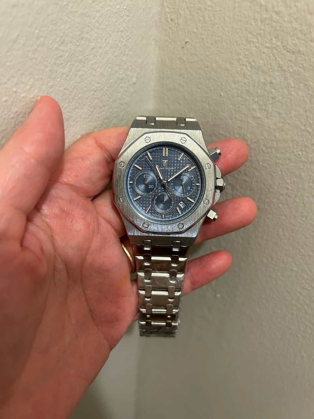 Poedagar Men’s Luxury Chronograph Watch (Royal Oak Style)