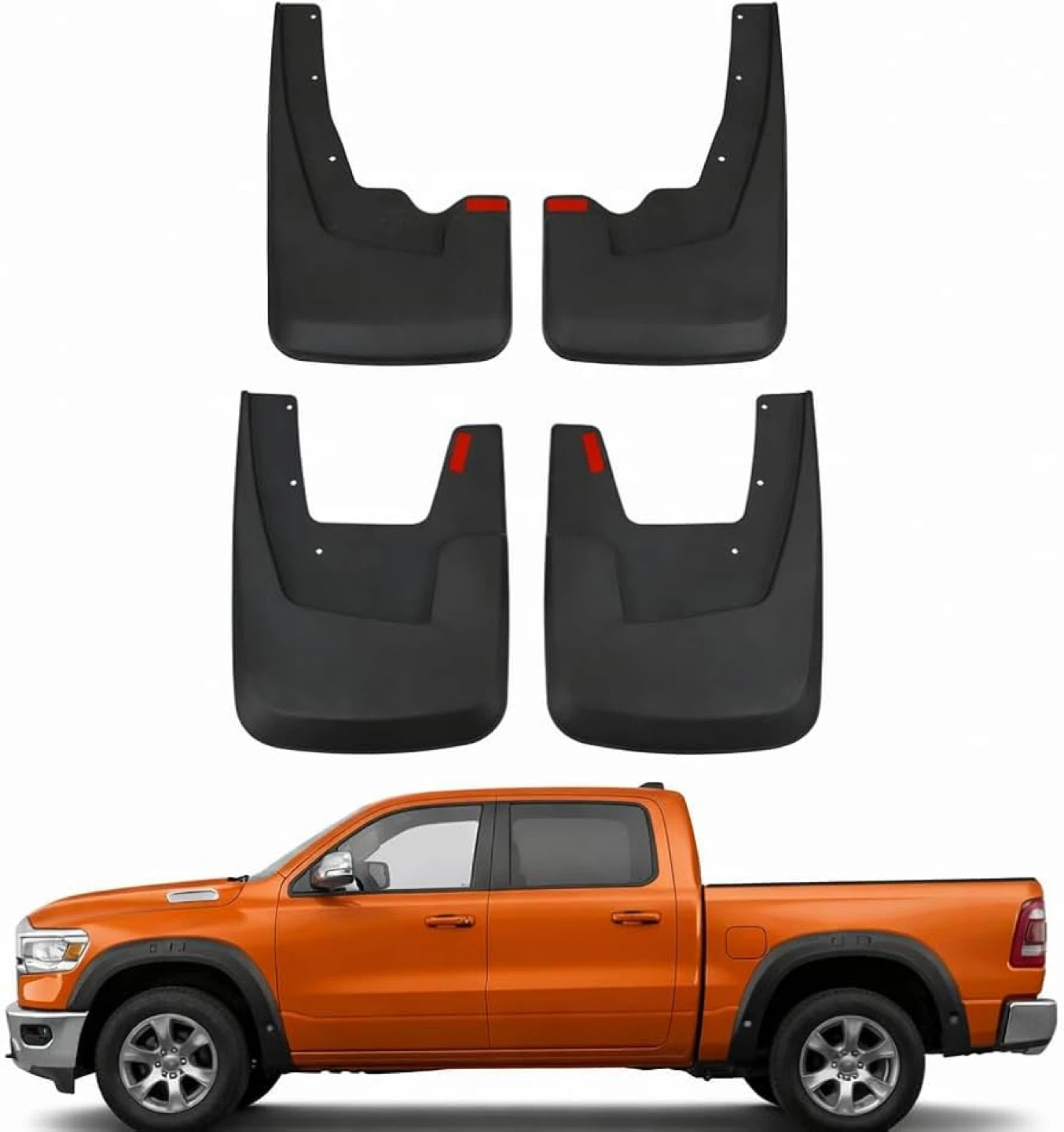 Orvak 4 PCS Mud Flaps for 2019+ Ram 1500 - New