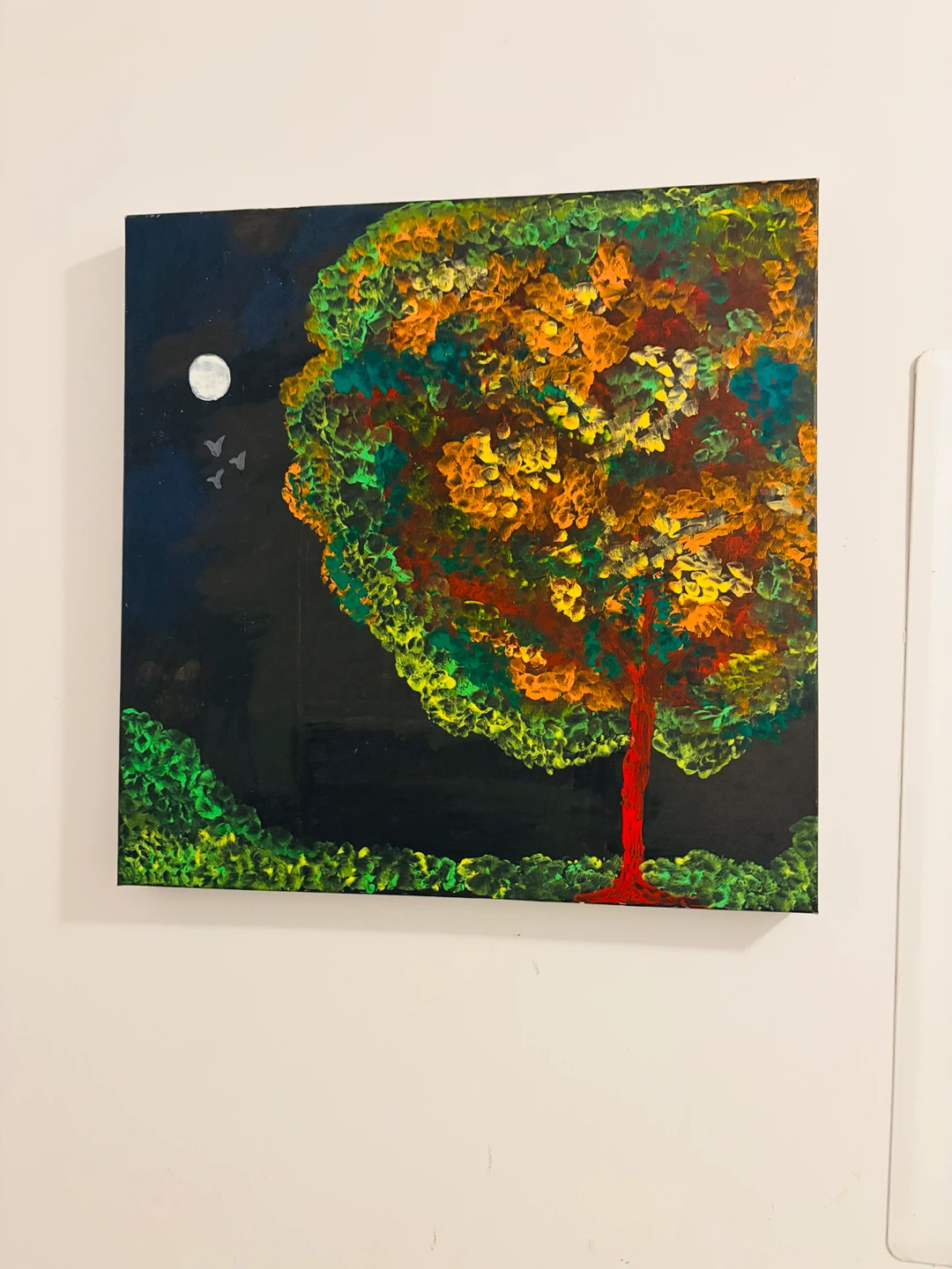 Acrylic Tree Painting on Canvas