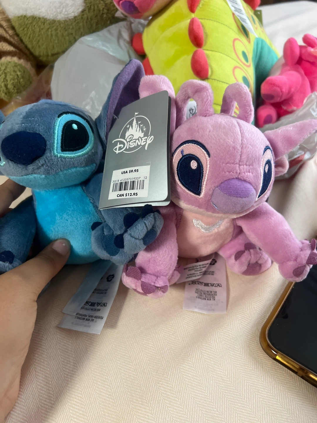 Disney Stitch and Angel Plush Set 🏈