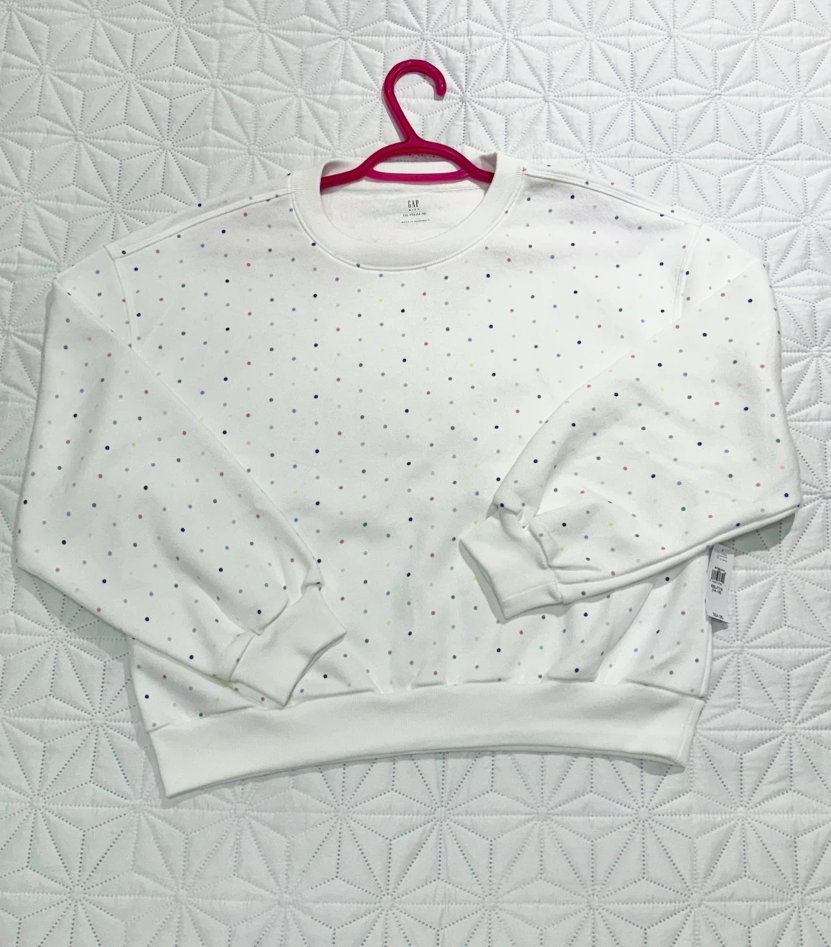 New! Gap Kids Polka Dot Sweatshirt