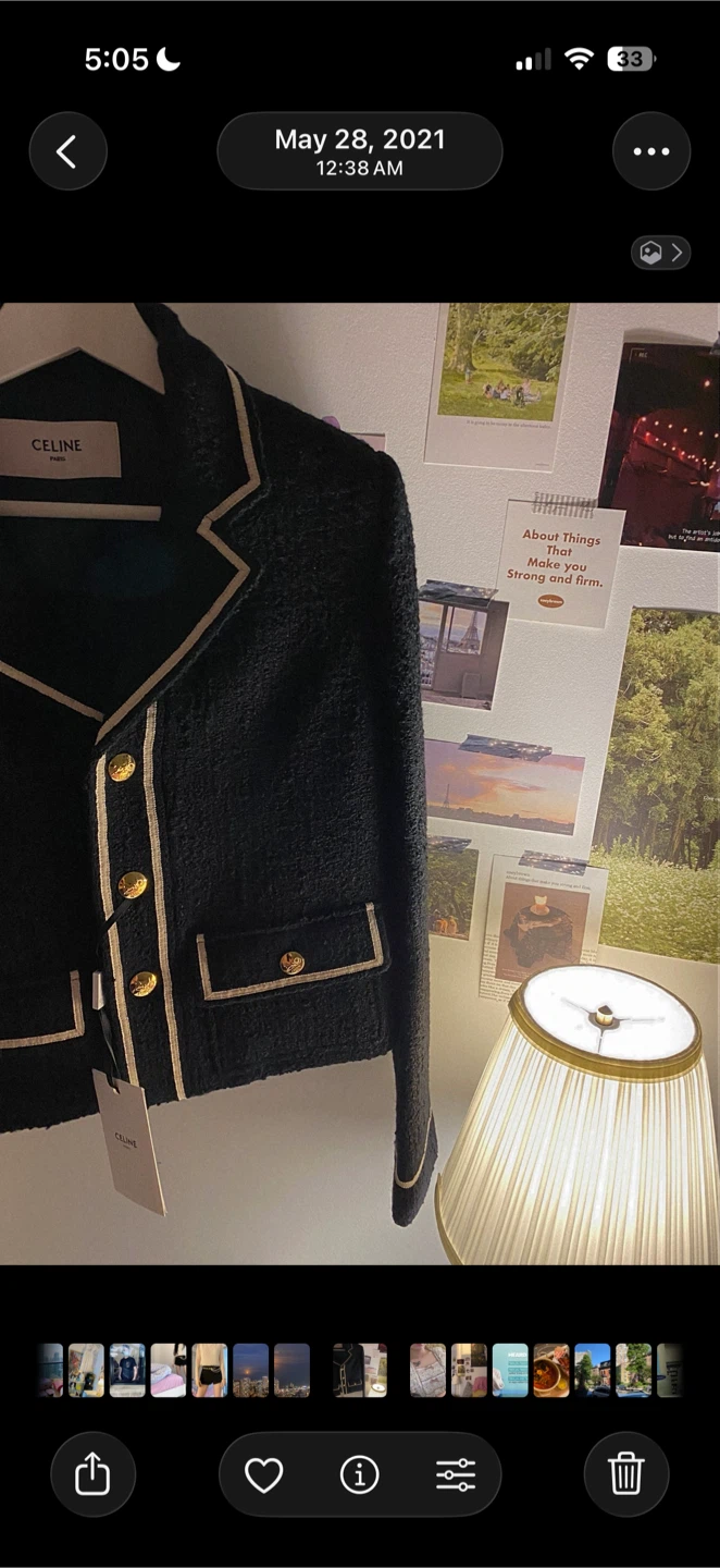 Celine Chasseur Jacket in Bouclé Tweed