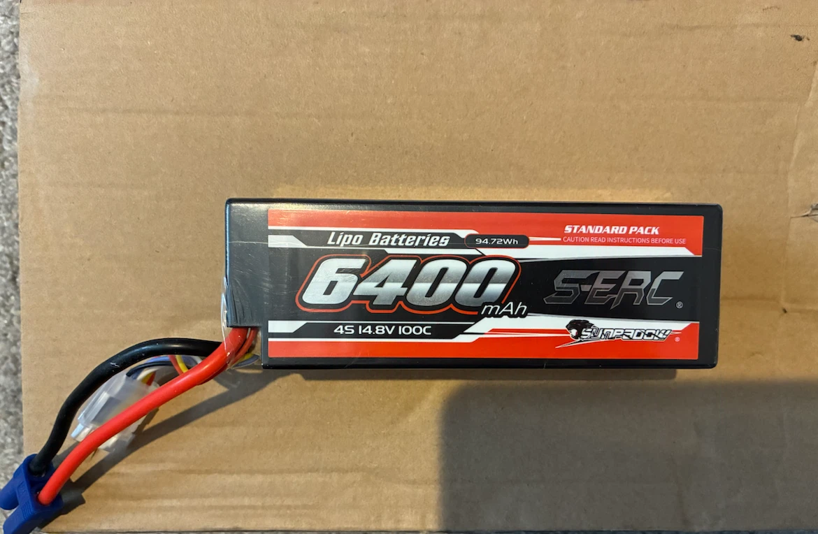 S-ERC 6400mAh 4S 14.8V 100C LiPo Battery