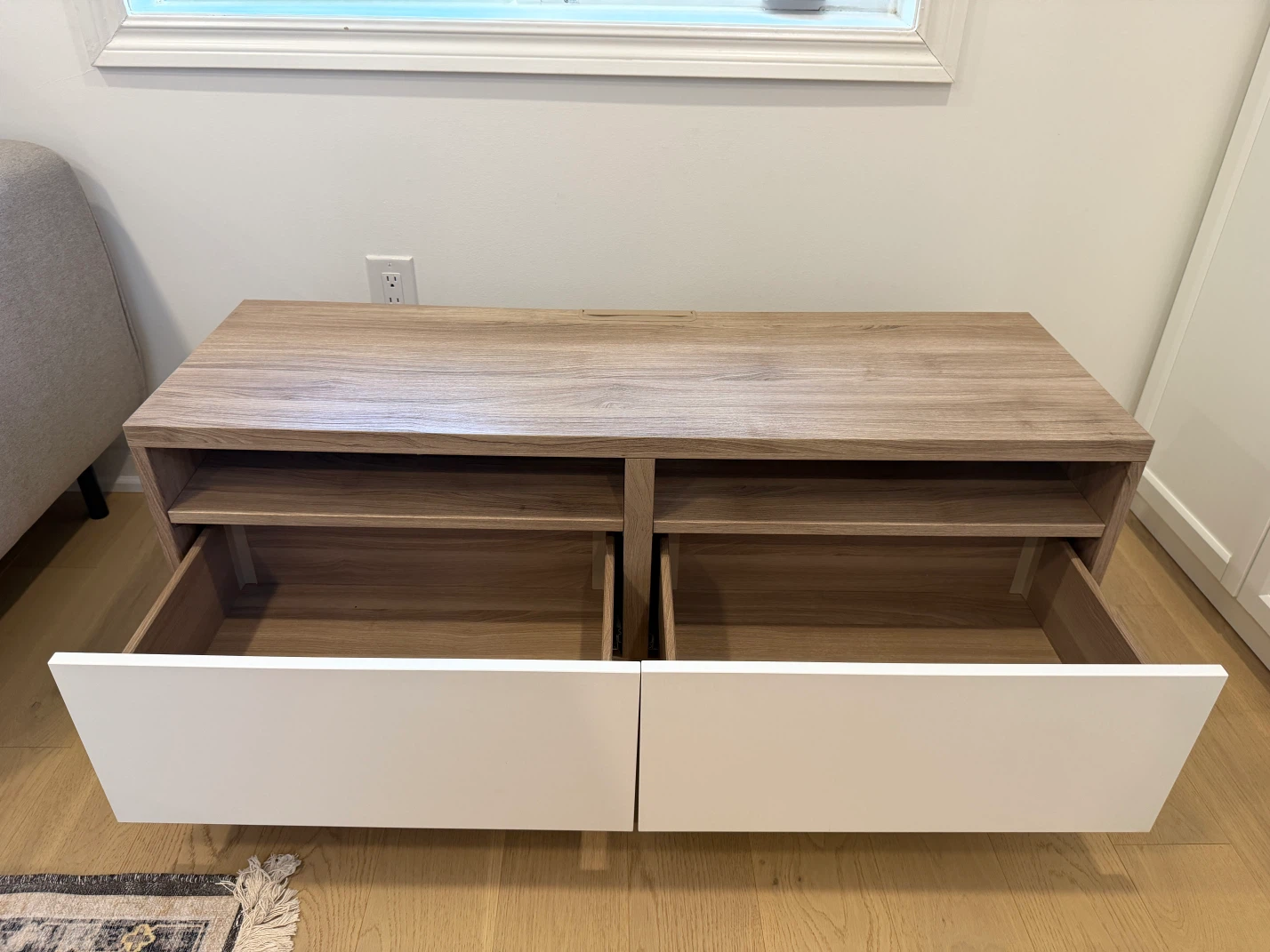 IKEA BESTA TV Stand with Two Drawers - photo 2