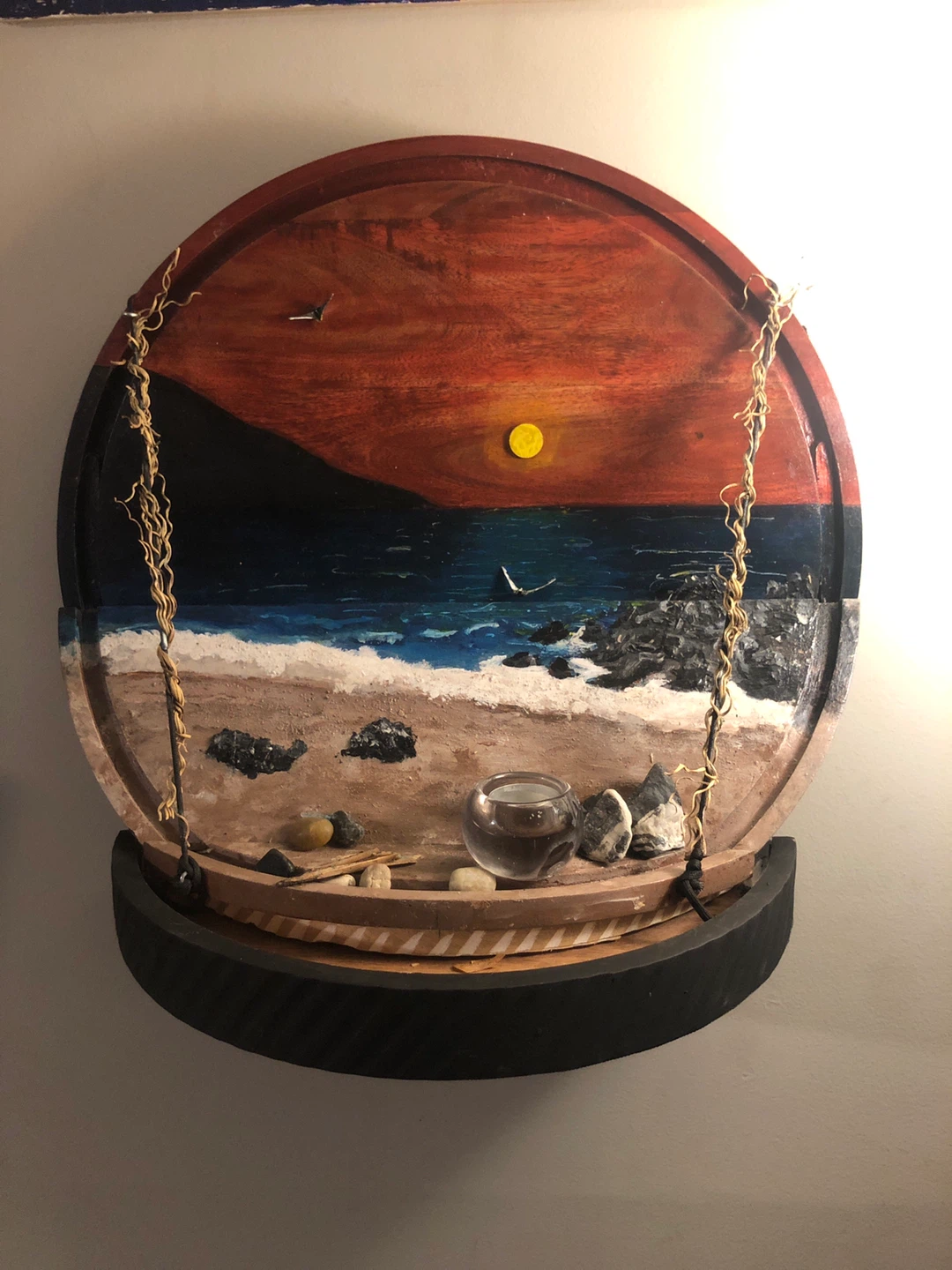 "Peace of Paradise" Handcrafted Accent Lamp & Art Piece - photo 4