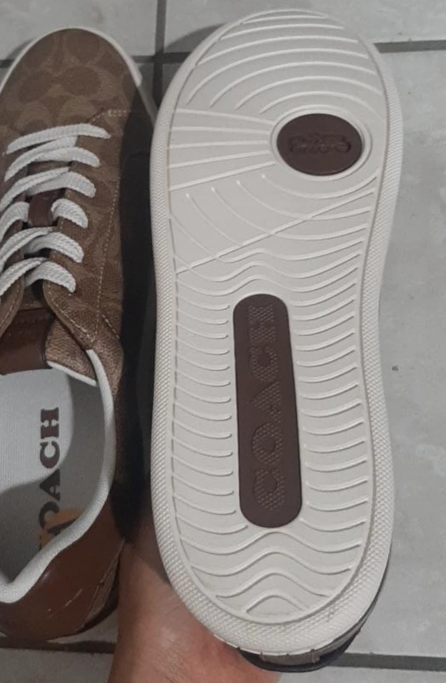 🏈 New Coach Signature Sneakers Tan - photo 2
