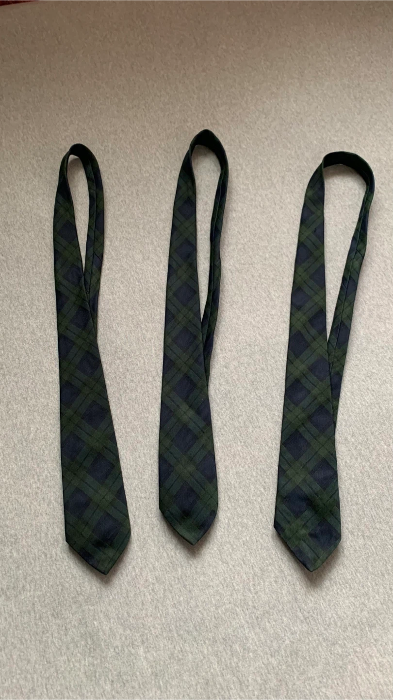 3 InSchoolwear MENTOR COLLEGE Tartan Neckties 🏈