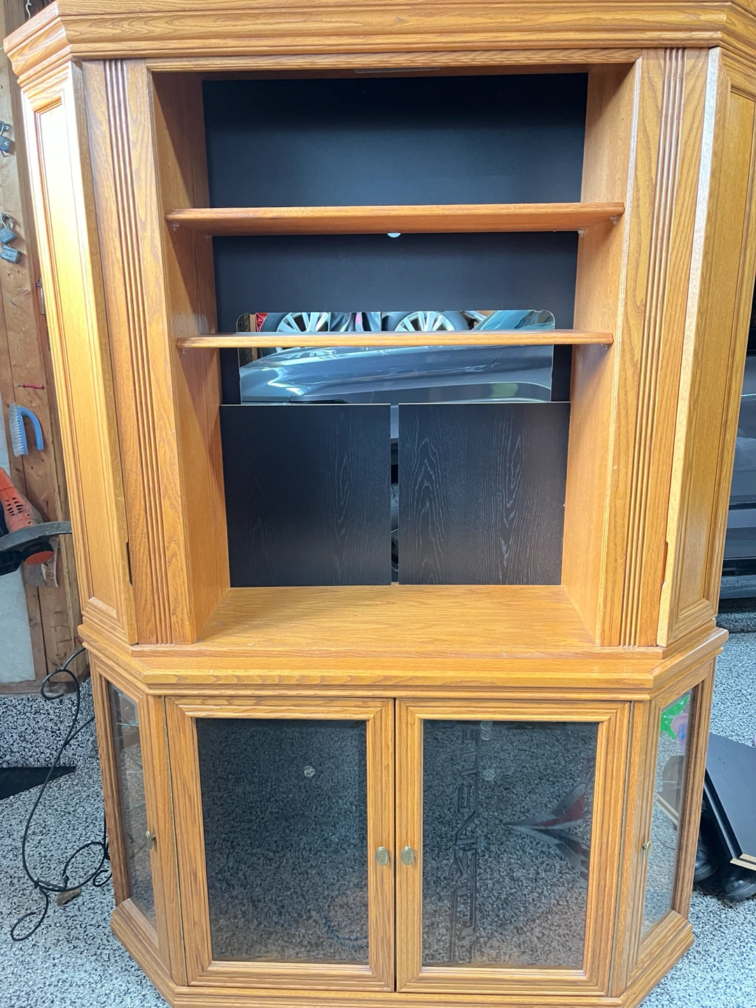 Oak Corner Entertainment Unit