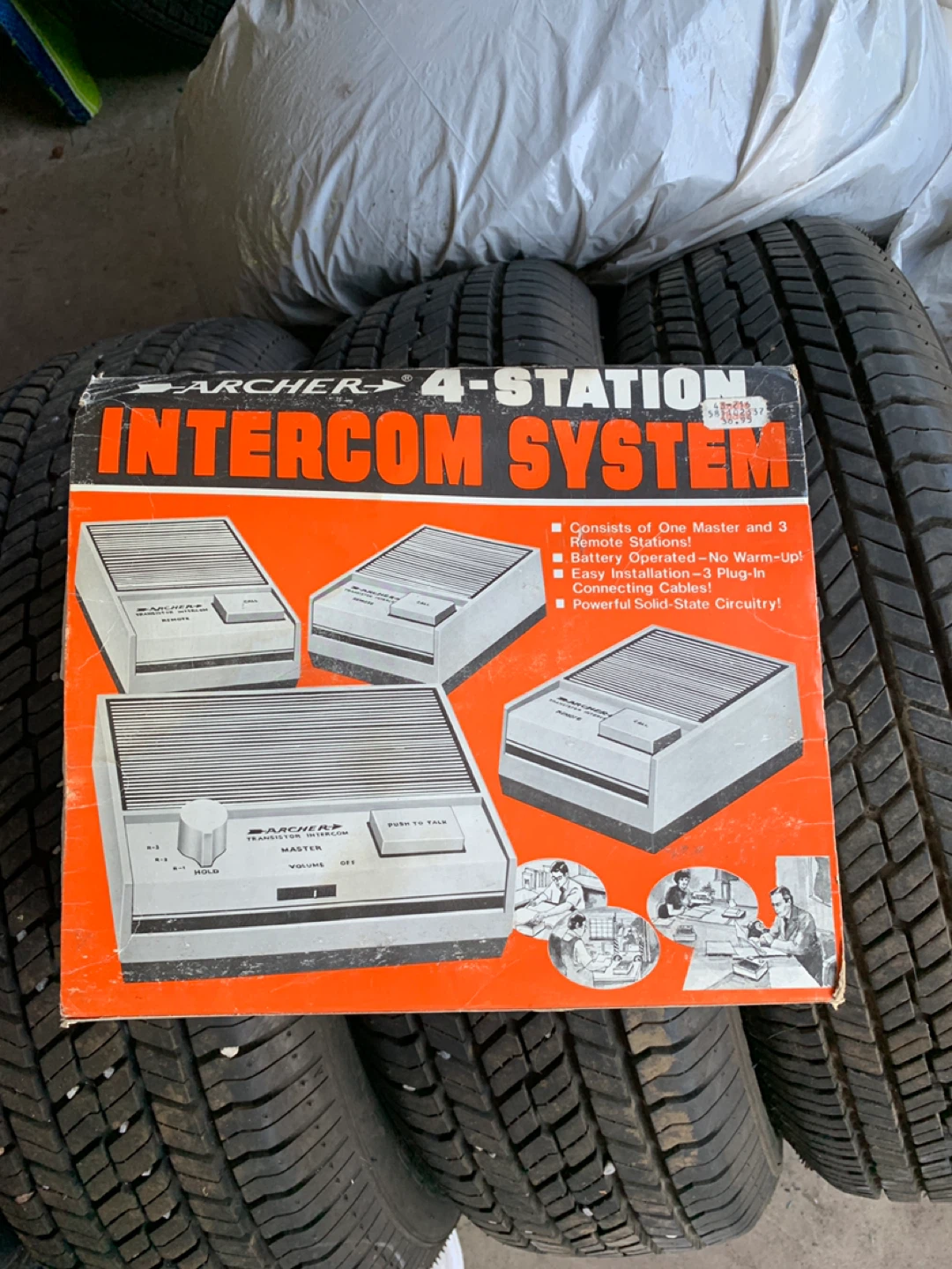 Vintage Archer 4-station intercom system.