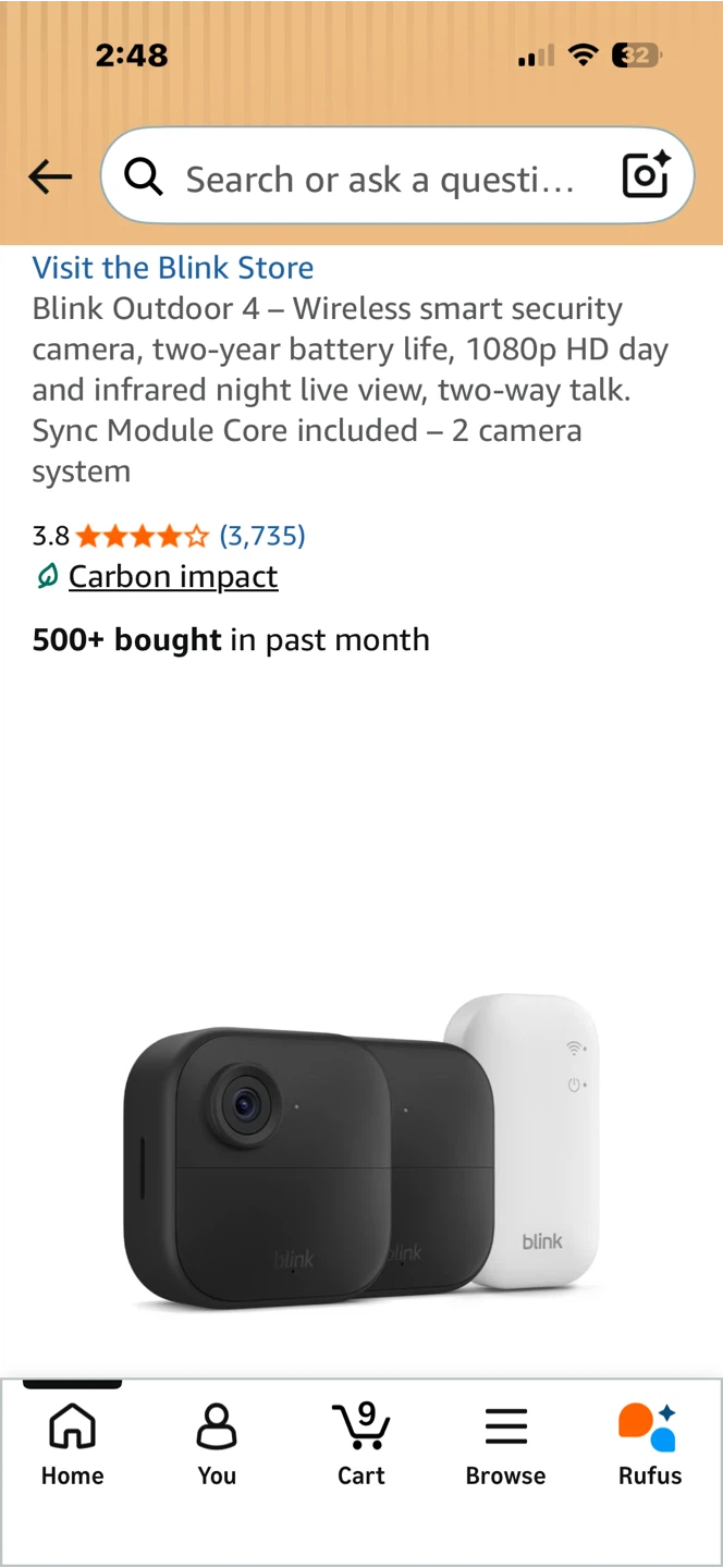 Blink Outdoor 4 Wireless Security Camera System - 2 Cameras - photo 3