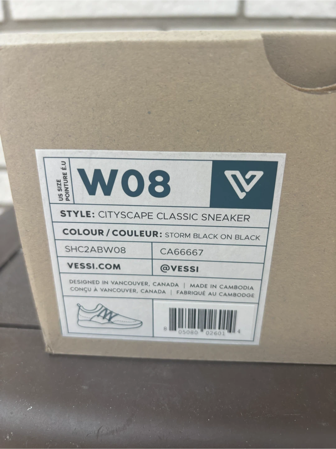 Vessi Cityscape Classic Sneakers - Storm Black - Women's 8 - photo 3