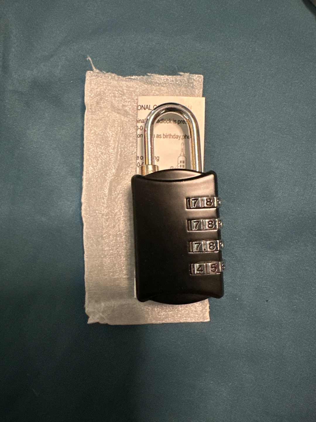 🏈 4-Digit Combination Padlock