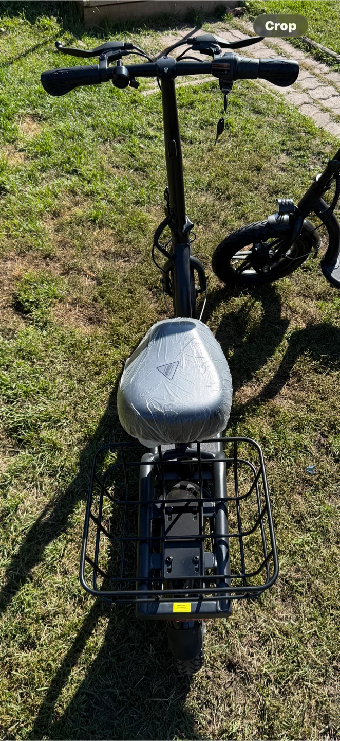 GoTrax Electric Scooter with Seat and Basket - photo 2