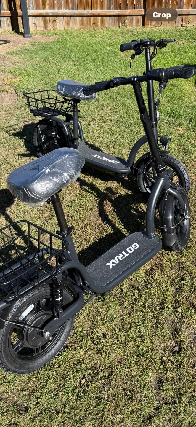 GoTrax Electric Scooter with Seat and Basket - photo 3