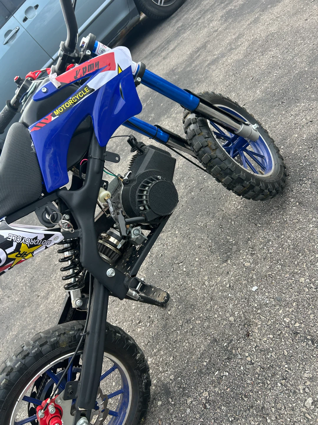 Blue Kids Gas-Powered Dirt Bike - photo 3