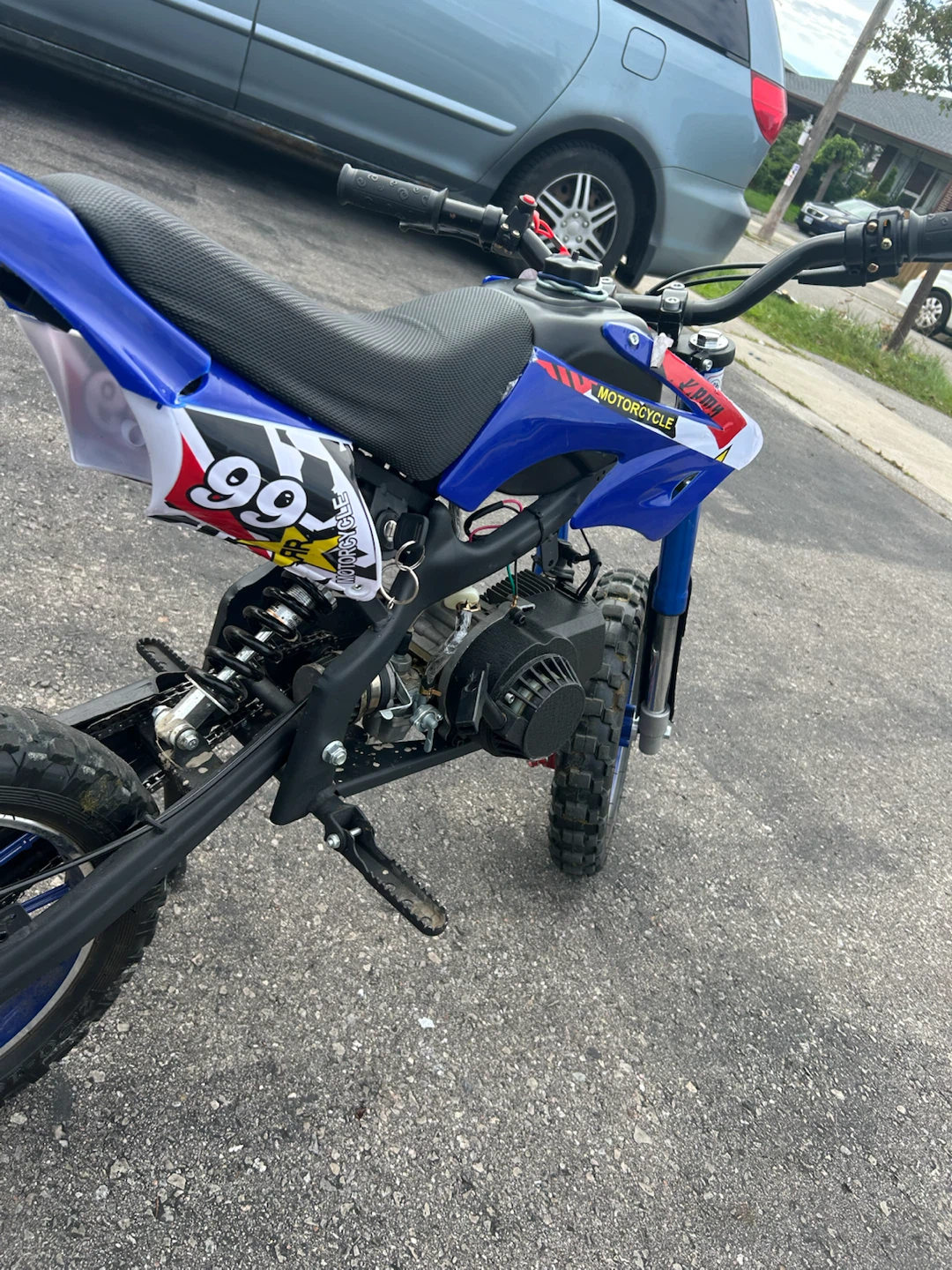 Blue Kids Gas-Powered Dirt Bike - photo 4