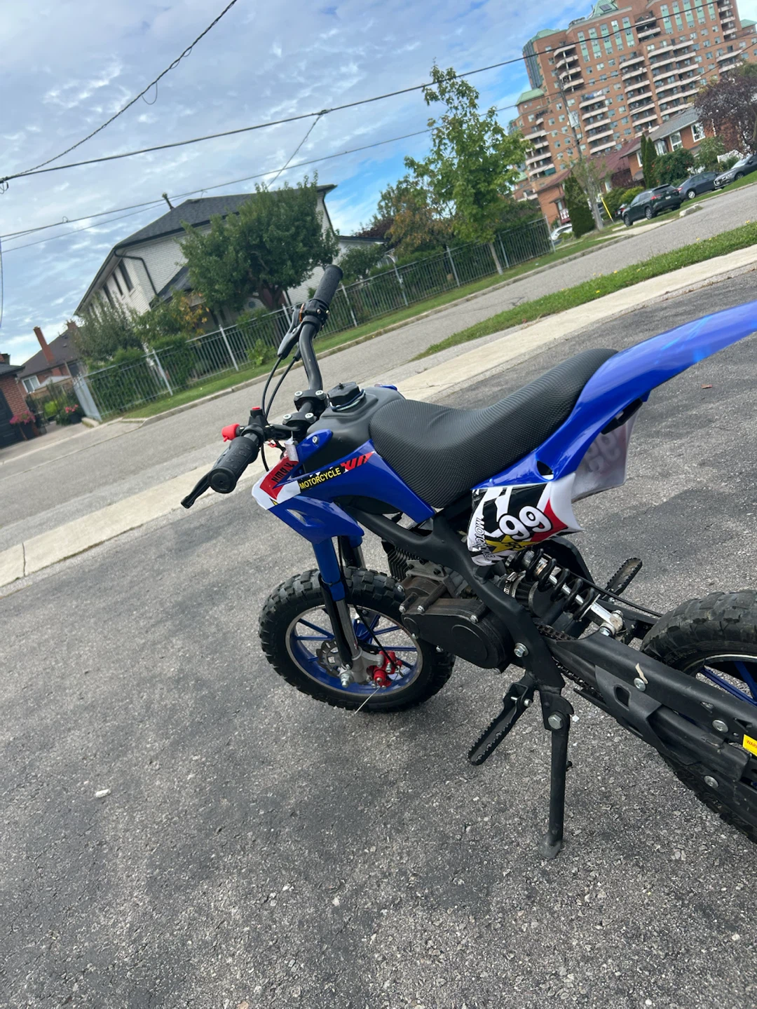 Blue Kids Gas-Powered Dirt Bike - photo 5