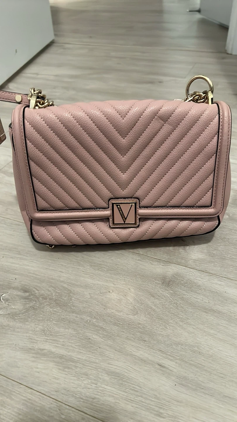 Victoria's Secret Chevron Chain Crossbody Bag