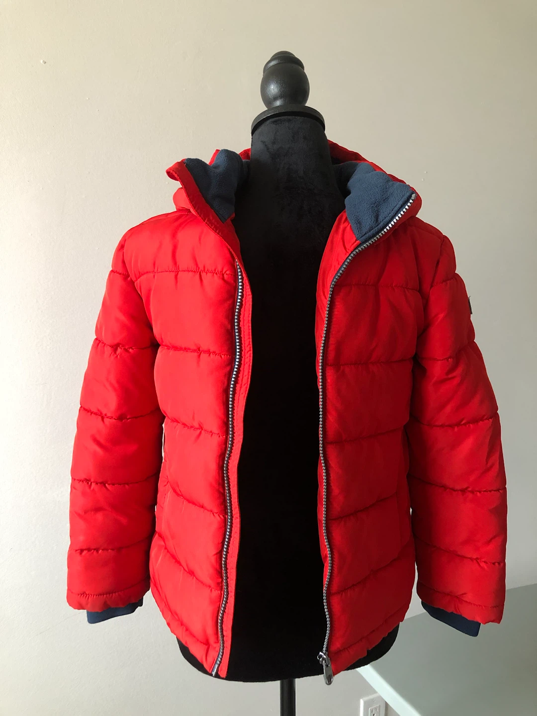 H&M Kids Red Puffer Jacket Size 8-9Y