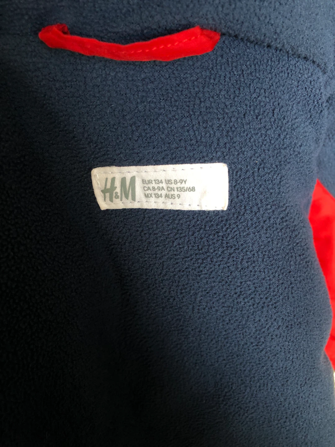 H&M Kids Red Puffer Jacket Size 8-9Y - photo 4