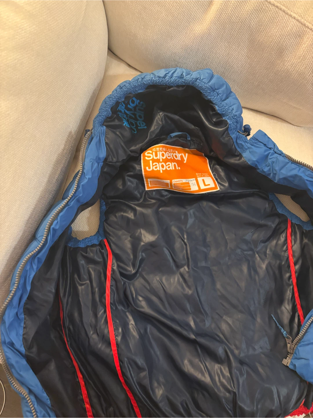Superdry Japan Blue Puffer Vest - photo 4