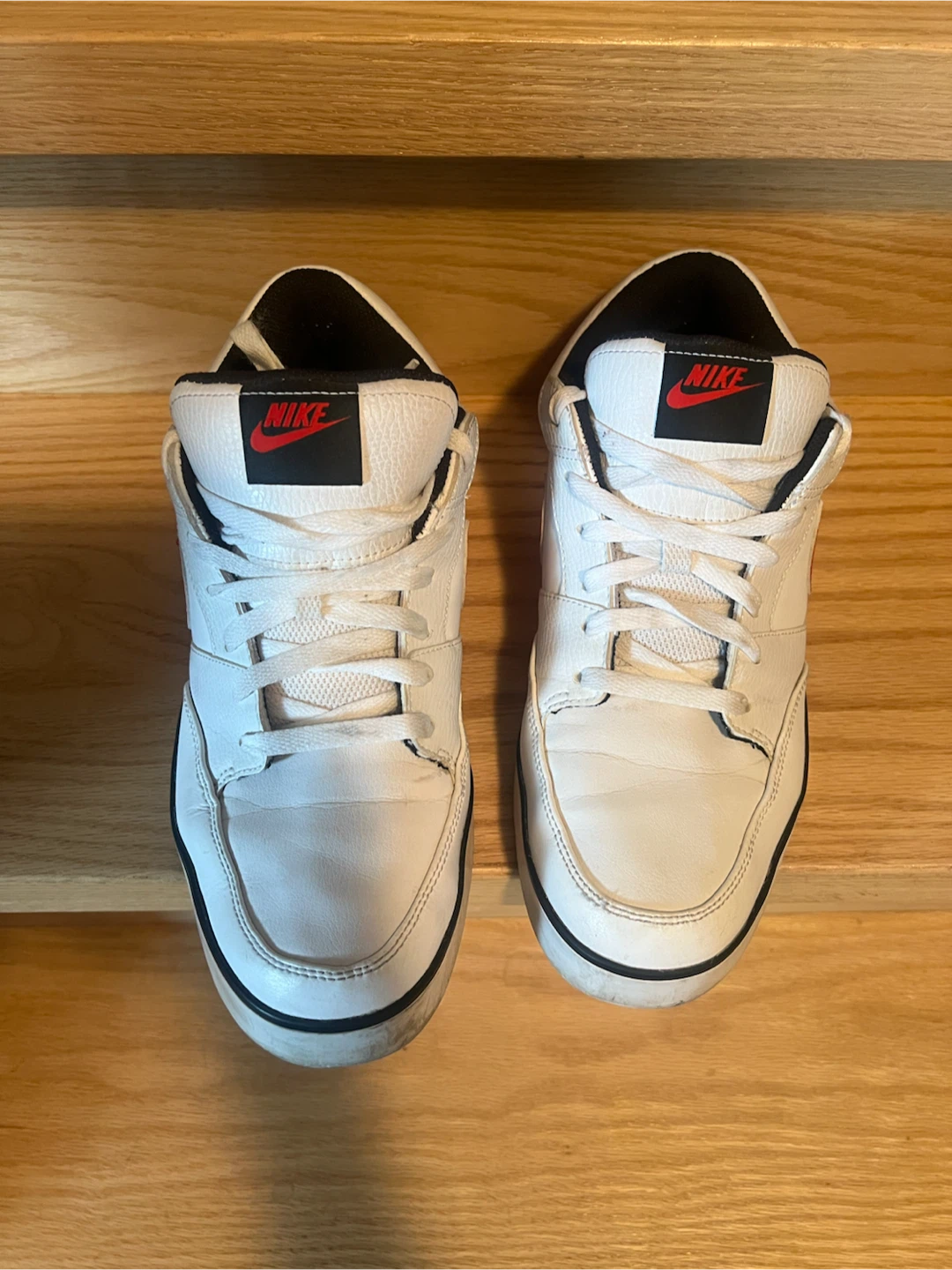 Nike White and Red Sneakers - photo 2