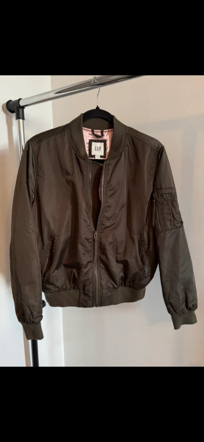 Gap Bomber Jacket Olive Green