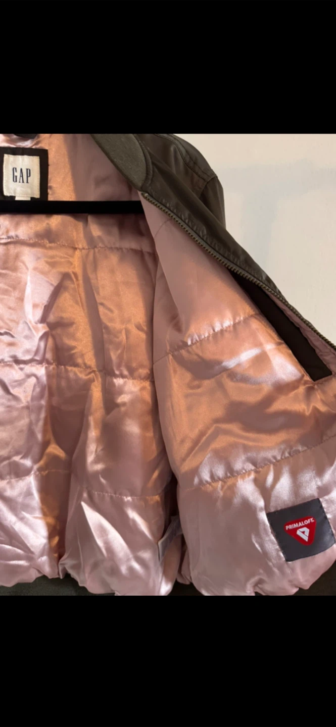 Gap Bomber Jacket Olive Green - photo 4