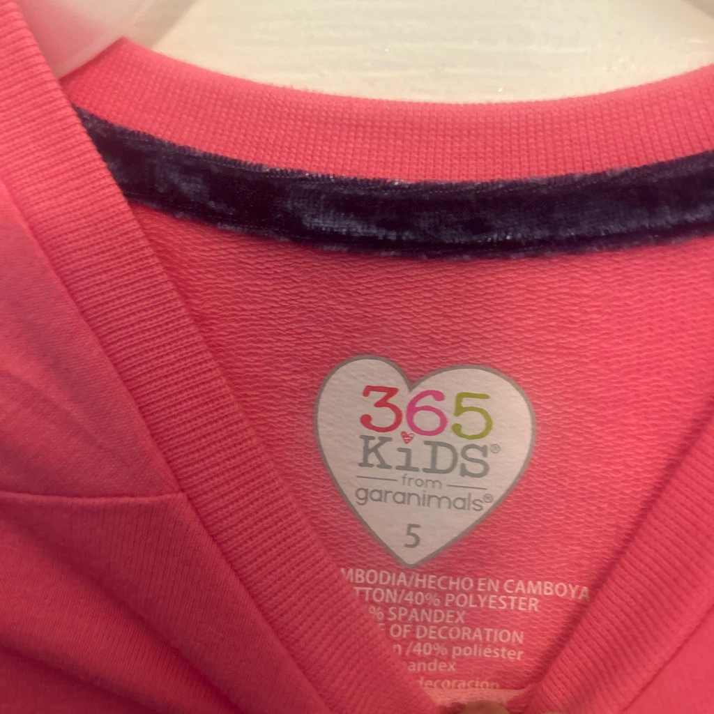 365 Kids Garanimals Pink 🏈 Cat Sweatshirt - photo 2