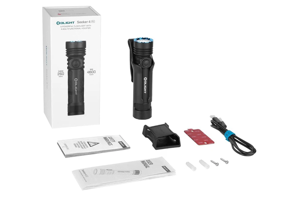 Olight Seeker 4 Pro Rechargeable Flashlight - photo 2