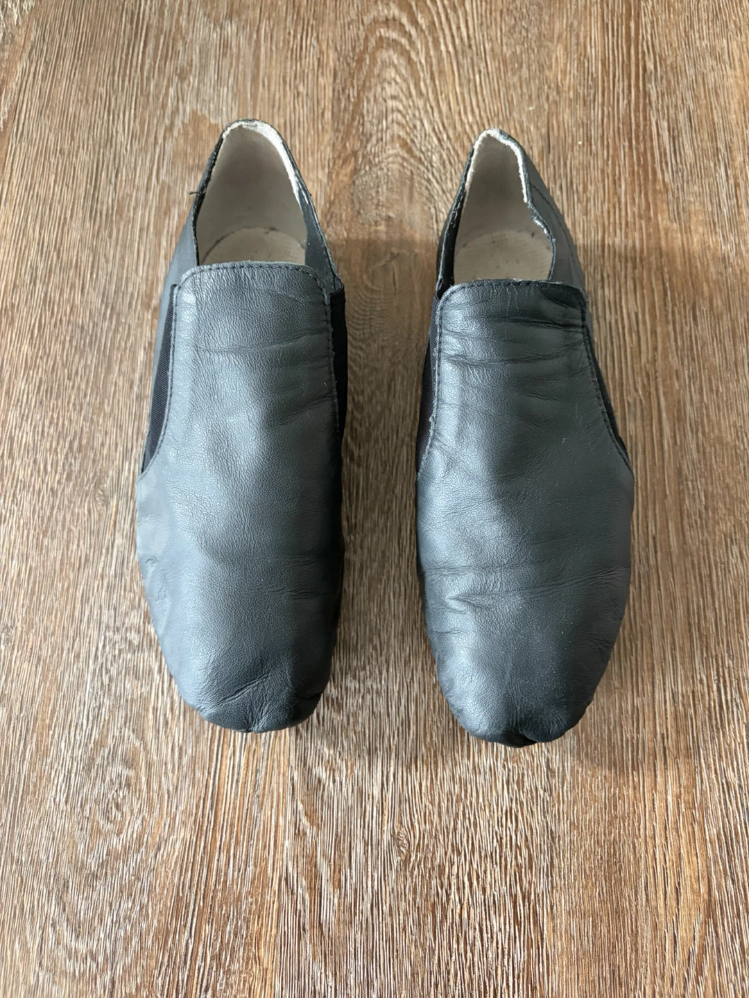 Black Leather Jazz Shoes - photo 2