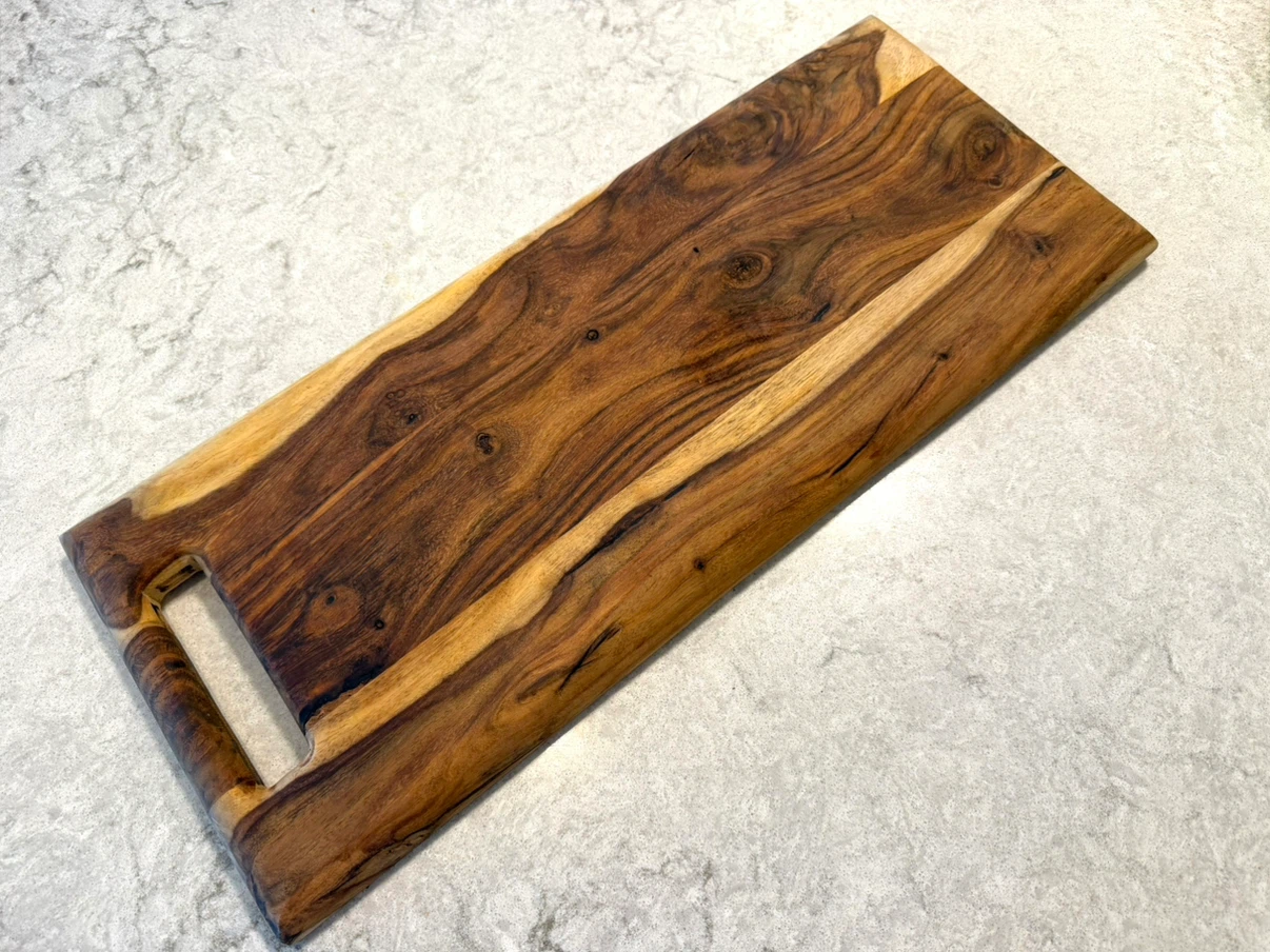 New Solid Live Edge Acacia Wooden Serving / Cutting Board