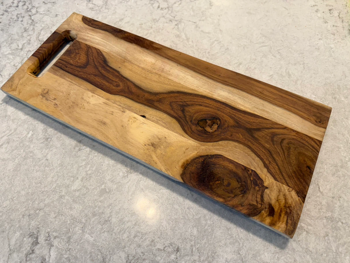 New Solid Live Edge Acacia Wooden Serving / Cutting Board - photo 2