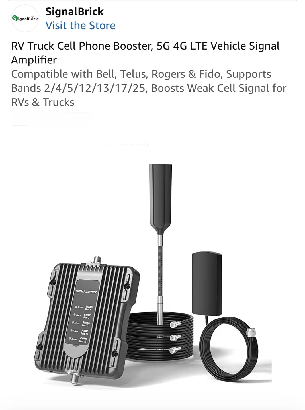 SignalBrick RV and Truck Cell Signal Booster