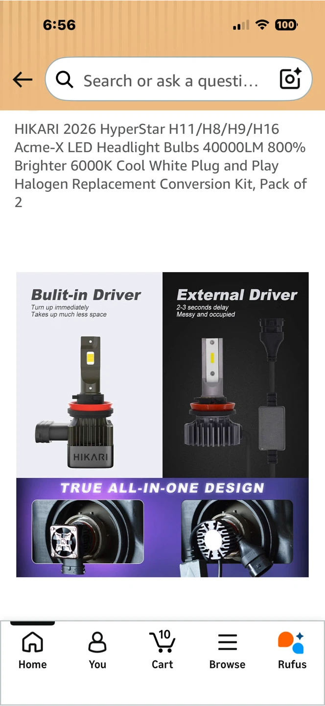 HIKARI HyperStar H11/H8/H9/H16 LED Headlight Bulbs - photo 4