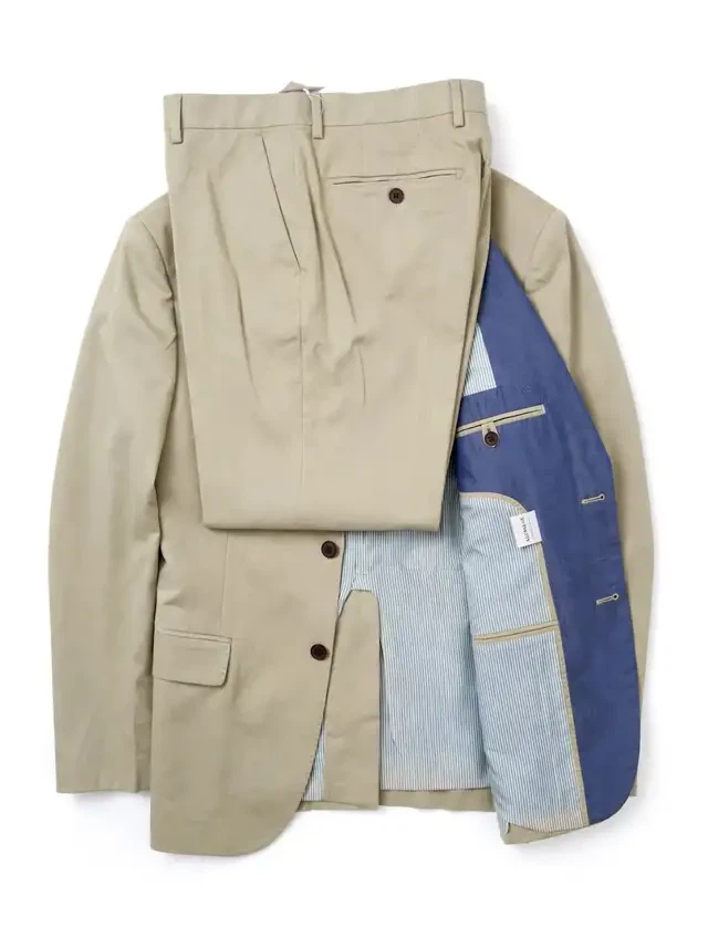 Frank And Oak Men's Suit - Khaki/Tan - Size 32x32 Brand New