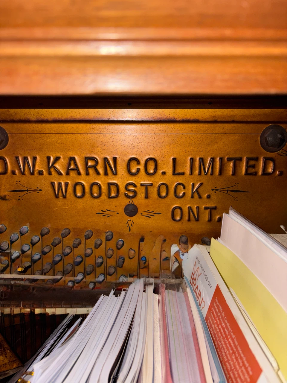 Upcycled D.W. Karn Co. Piano Desk