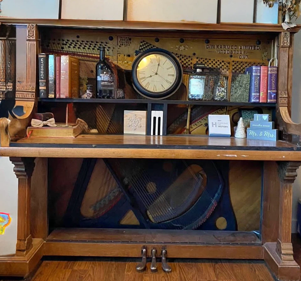 Upcycled D.W. Karn Co. Piano Desk - photo 2