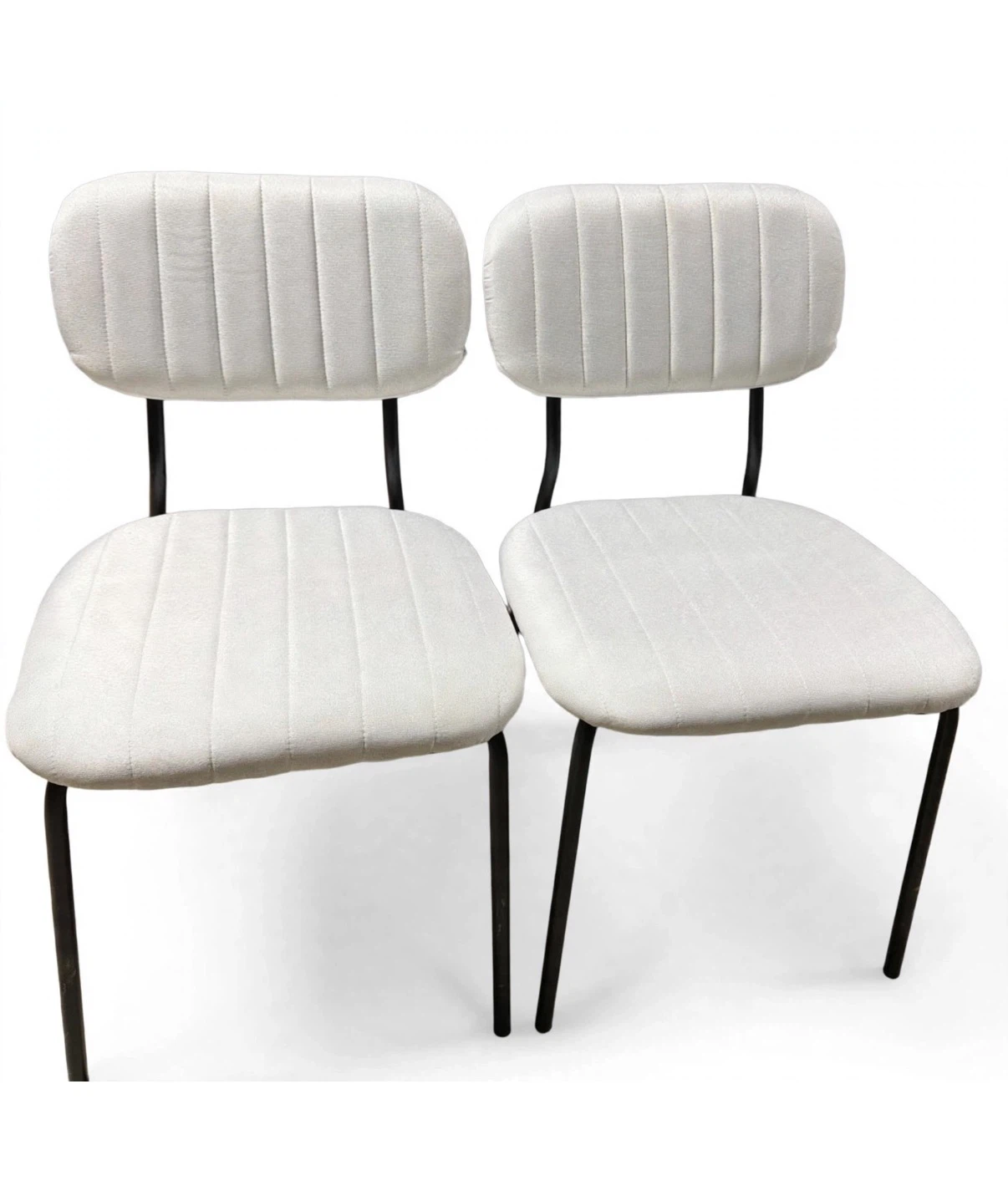 White Upholstered Dining Chair - photo 4
