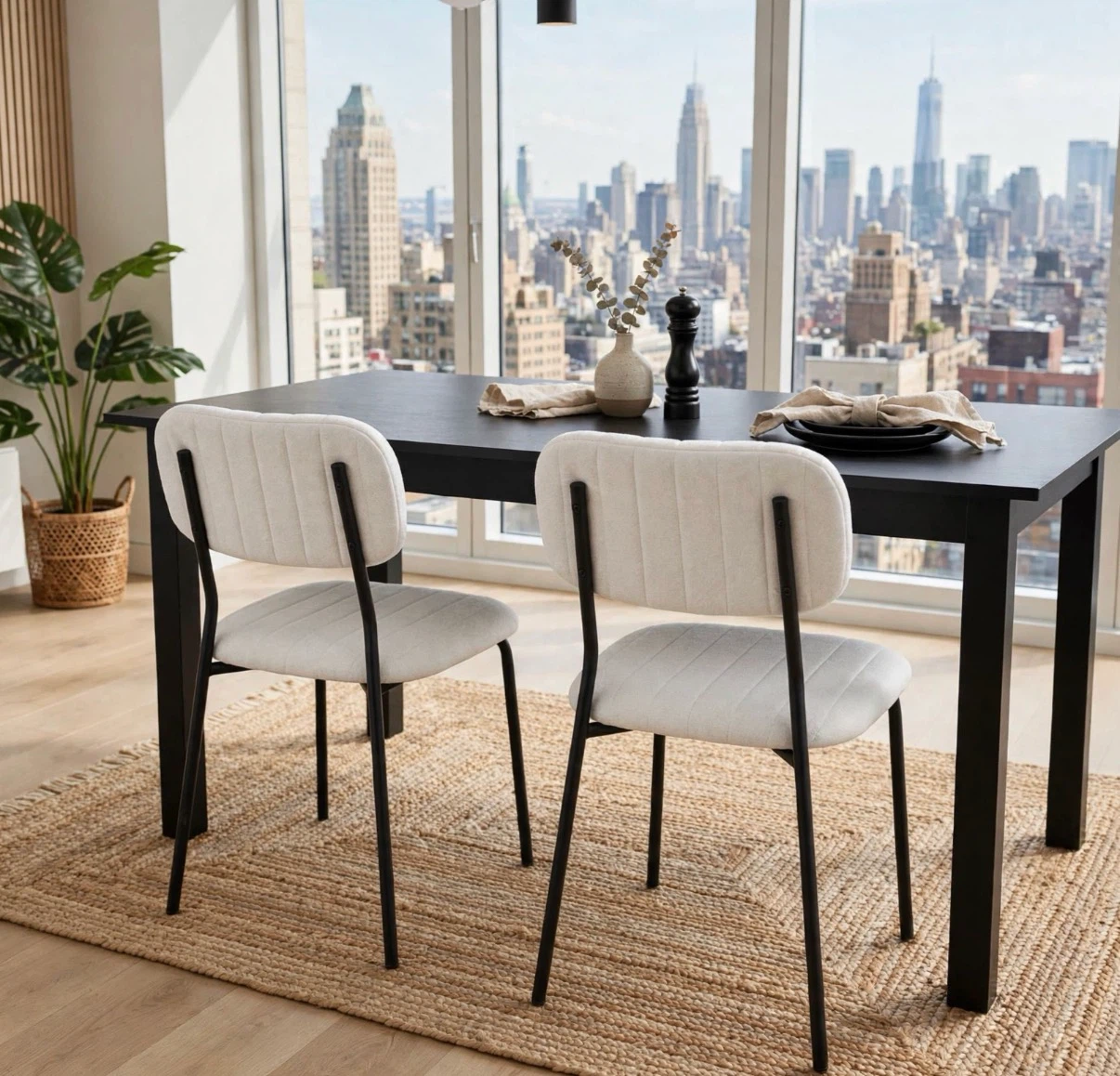 White Upholstered Dining Chair - photo 5