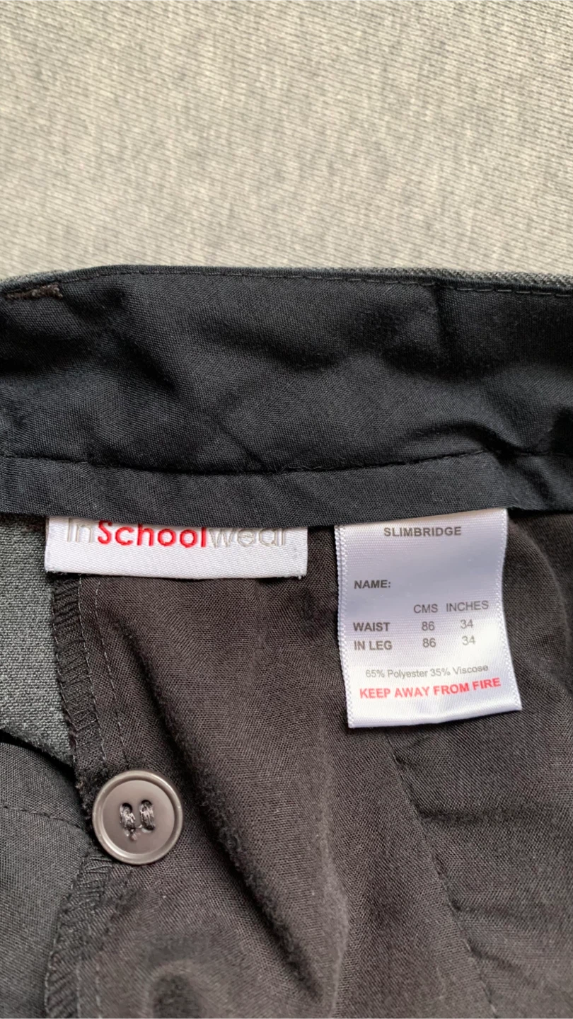 InSchoolwear Slimbridge School Trousers 34x34 🏈 - photo 4