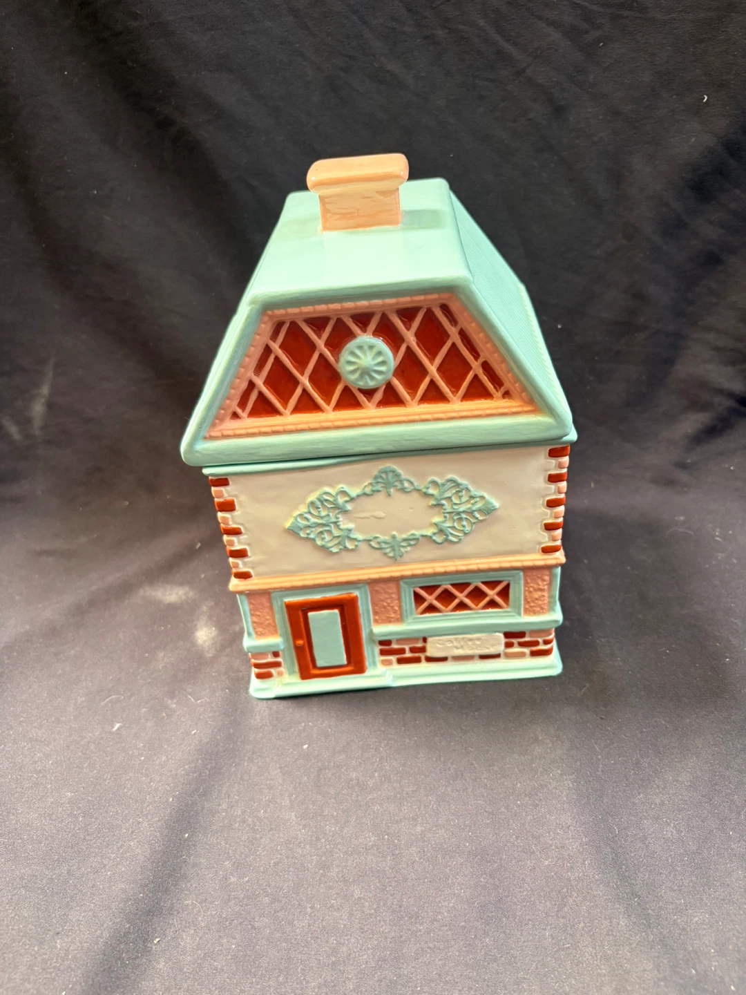 Ceramic House-Shaped Storage Jar