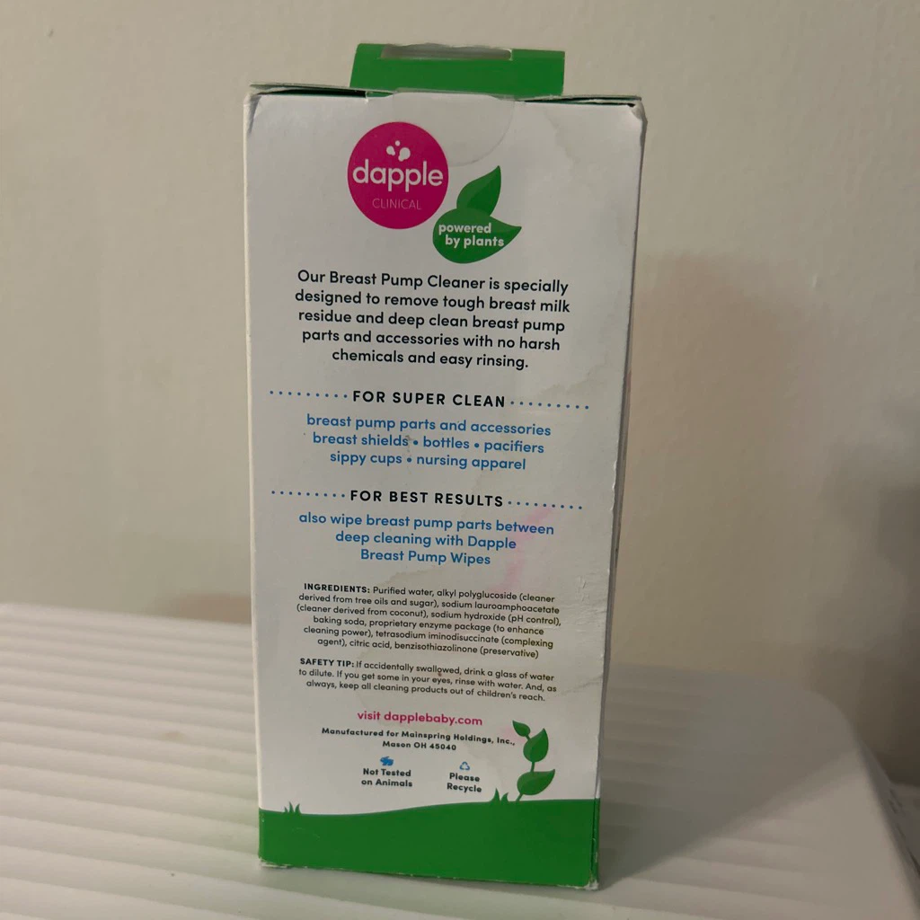 Dapple Clinical 🏈 Plant-Based Breast Pump Cleaner 8 fl oz - photo 2